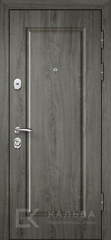 Фото «Железная дверь серый дуб внутри МДФ венге арка №318»